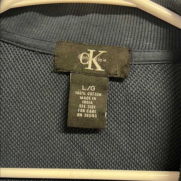 Calvin Klein Blue Zip Up Sweater - Picture 3 of 5